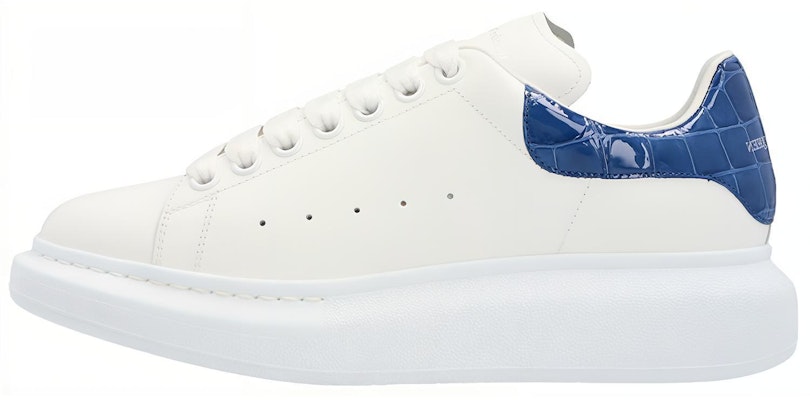 (Women) Alexander McQueen Oversized Indigo Croc 553770WHXMY9553 Buy (Women) Alexander McQueen Oversized Indigo Croc 553770WHXMY9553