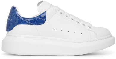 (Women) Alexander McQueen Oversized Indigo Croc 553770WHXMY9553 (Women) Alexander McQueen Oversized Indigo Croc 553770WHXMY9553