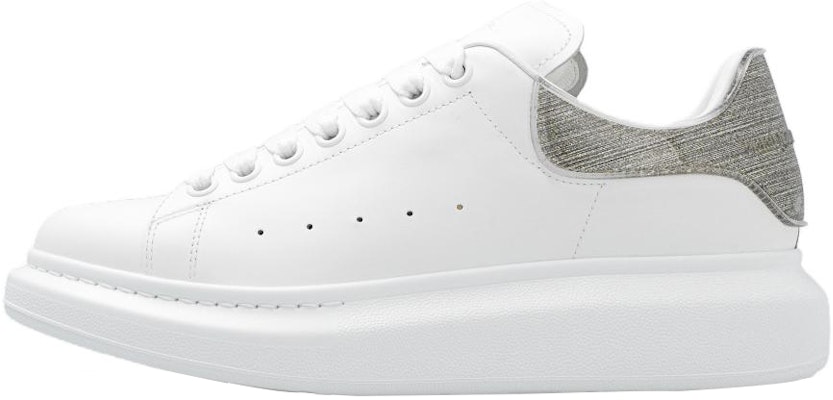 (W) 亚历山大·麦昆 白灰色款 超大号真皮运动鞋 733010WICYK9075 Buy (W) 亚历山大·麦昆 白灰色款 超大号真皮运动鞋 733010WICYK9075