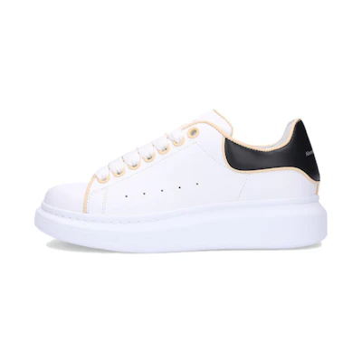(W) Alexander McQueen Oversized Leather Sneakers 'White Black'