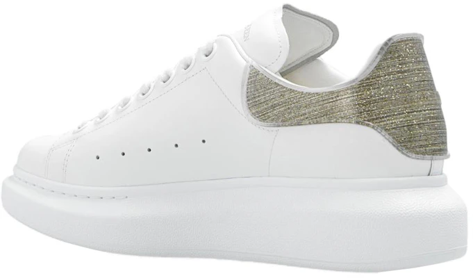 (W) Alexander McQueen Oversized Leder-Sneaker ''Weiß Grau'' 733010WICYK9075 Shop (W) Alexander McQueen Oversized Leder-Sneaker ''Weiß Grau'' 733010WICYK9075