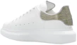 Shop (W) Alexander McQueen Oversized Leder-Sneaker ''Weiß Grau'' 733010WICYK9075