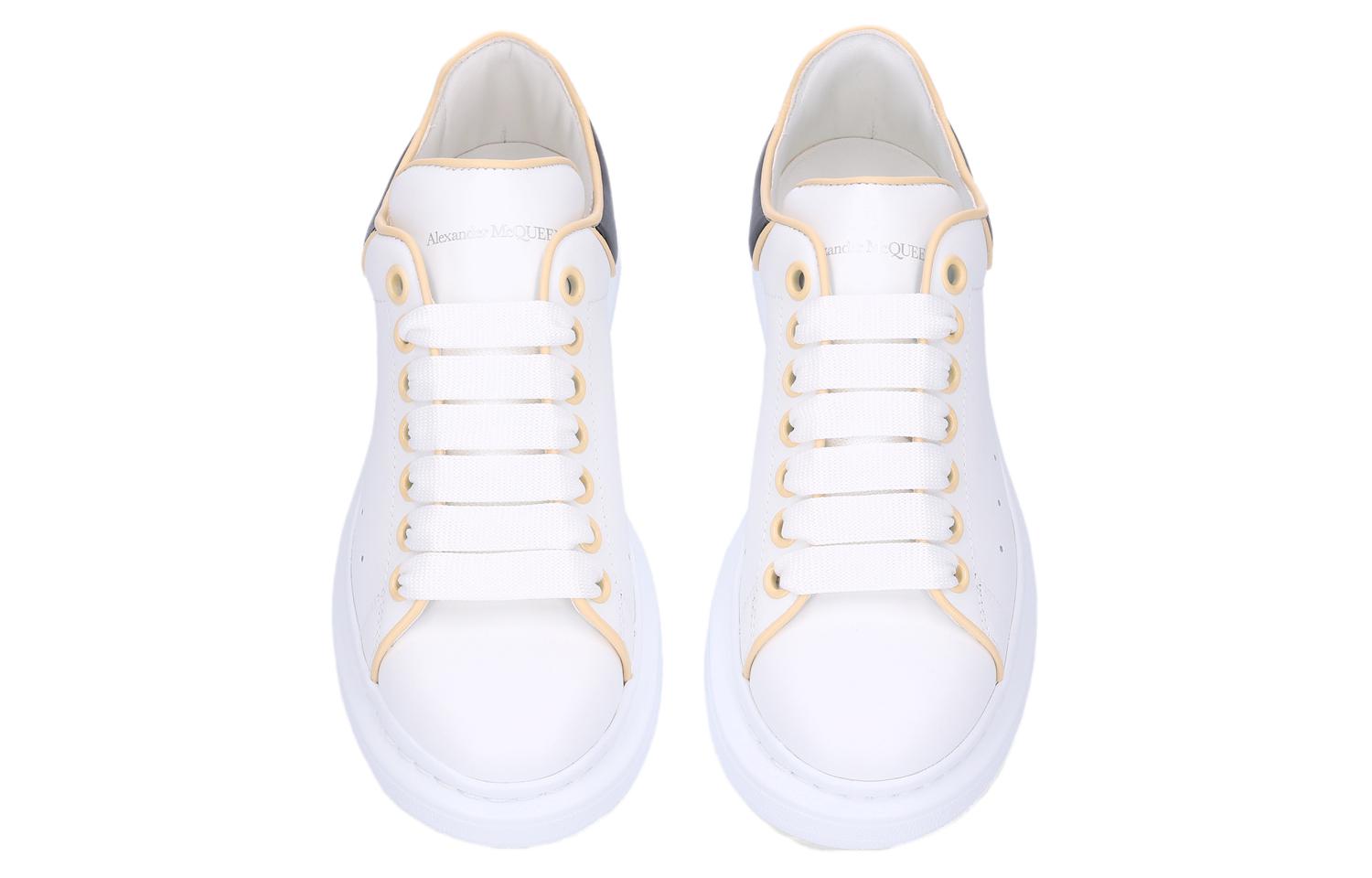 Shop (W) アレキサンダー・マックイーン 厚底レザースニーカー 白黒 733003WHJE58808