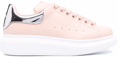 (Women) Alexander McQueen Oversized Light Pink Silver-Tone 718232WIEE42977 (Women) Alexander McQueen Oversized Light Pink Silver-Tone 718232WIEE42977