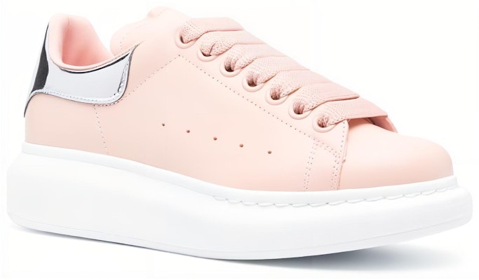 (W) Alexander McQueen Oversized Warna Pink Muda Aksen Perak 718232WIEE42977 Order (W) Alexander McQueen Oversized Warna Pink Muda Aksen Perak 718232WIEE42977