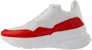 (W) Alexander McQueen Oversized Runner Kulit Anak Lembu Nappa 'Putih Merah' 533710WHT999092