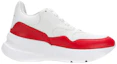 Order (Women) Alexander McQueen Oversized Runner in Nappa Calf Leather 'White Red' 533710WHT999092