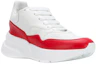Lookbook (Women) Alexander McQueen Oversized Runner in Nappa Calf Leather 'White Red' 533710WHT999092