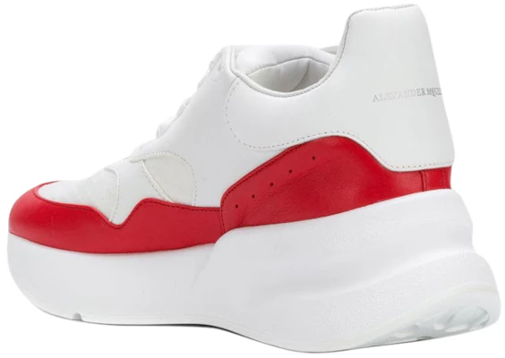 (Women) Alexander McQueen Oversized Runner in Nappa Calf Leather 'White Red' 533710WHT999092 Shop (Women) Alexander McQueen Oversized Runner in Nappa Calf Leather 'White Red' 533710WHT999092