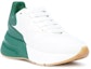 Lookbook (W) Alexander McQueen Oversized Runner Low Top Leather Sneakers Mesh 'Putih Hijau' 533709WHRU39463