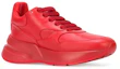 Lookbook (Women) Alexander McQueen Oversized Runner Low Top Leather Sneakers with Mesh 'Pure Red' 533710WHRU06409