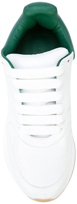 (Women) Alexander McQueen Oversized Runner Low Top Leather Sneakers with Mesh 'White Green' 533709WHRU39463 Purchase (Women) Alexander McQueen Oversized Runner Low Top Leather Sneakers with Mesh 'White Green' 533709WHRU39463