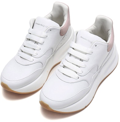 (Women) Alexander McQueen Oversized Runner Sneakers 'White Pink' 586409WHRUB9182 Lookbook (Women) Alexander McQueen Oversized Runner Sneakers 'White Pink' 586409WHRUB9182