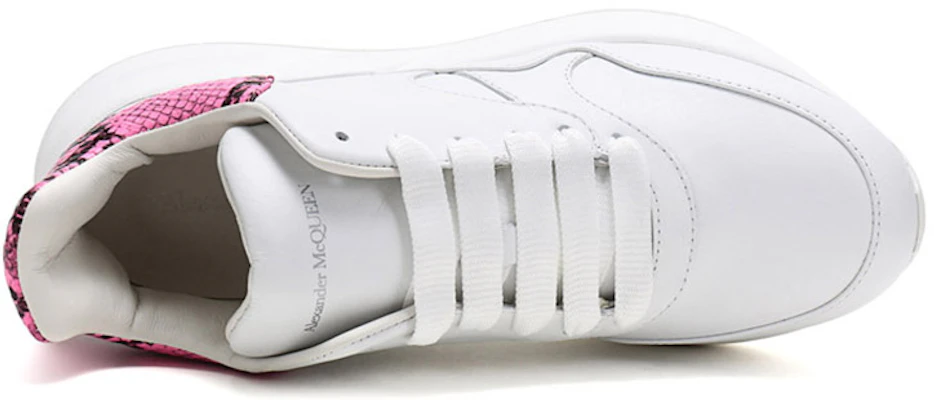 Alexander McQueen 蛇皮尾休閒運動鞋 女款 粉白 Purchase Alexander McQueen 蛇皮尾休閒運動鞋 女款 粉白