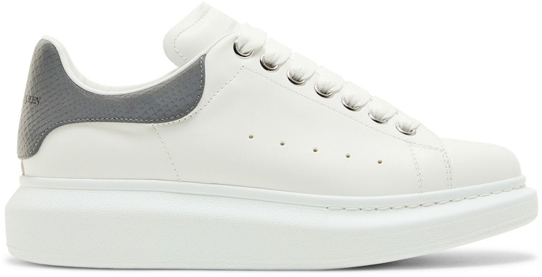 (Women) Alexander McQueen Oversized Sneaker 'White Grey Snakeskin' 718232WIEE79154 Buy (Women) Alexander McQueen Oversized Sneaker 'White Grey Snakeskin' 718232WIEE79154