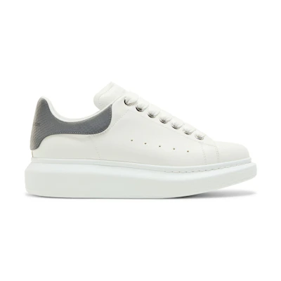 (W) Alexander McQueen Oversized Sneaker 'White Grey Snakeskin'