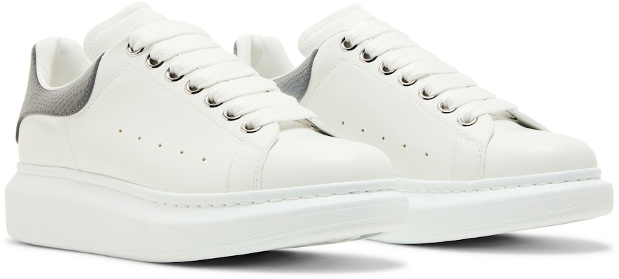 (W) Alexander McQueen Cetakan Ular Putih Kelabu Oversaiz 718232WIEE79154 Cheap (W) Alexander McQueen Cetakan Ular Putih Kelabu Oversaiz 718232WIEE79154