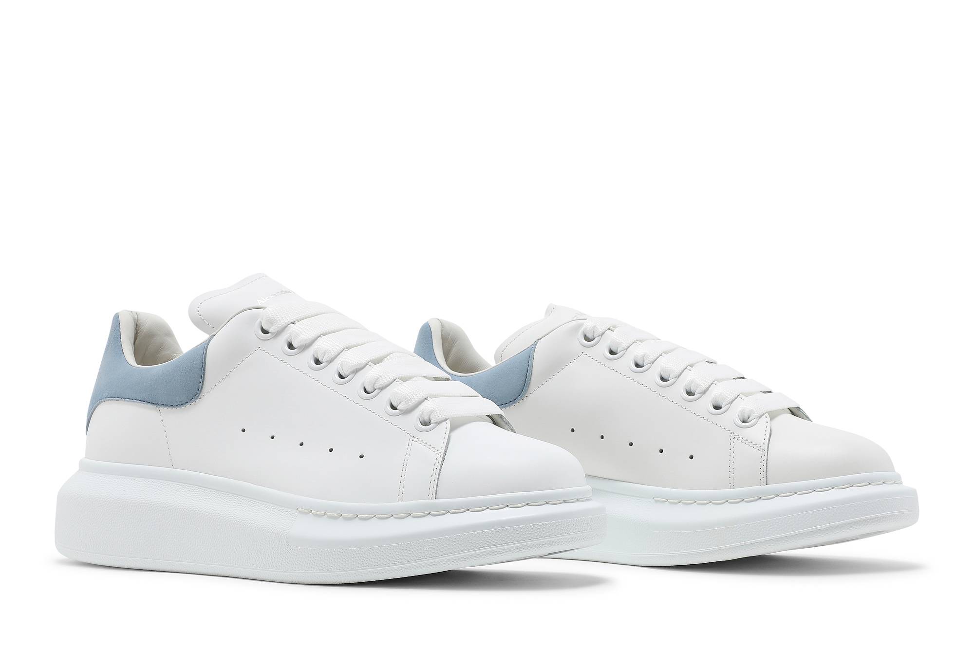 Cheap (W) Alexander McQueen Sneakers Oversized 2020 'Putih Biru Mimpi' 553770-WHGP7-9048