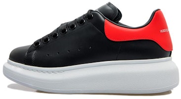 (Women) Alexander McQueen Oversized Sneaker 'Black Dark Coral' 553770-WHGP5-1498 (Women) Alexander McQueen Oversized Sneaker 'Black Dark Coral' 553770-WHGP5-1498