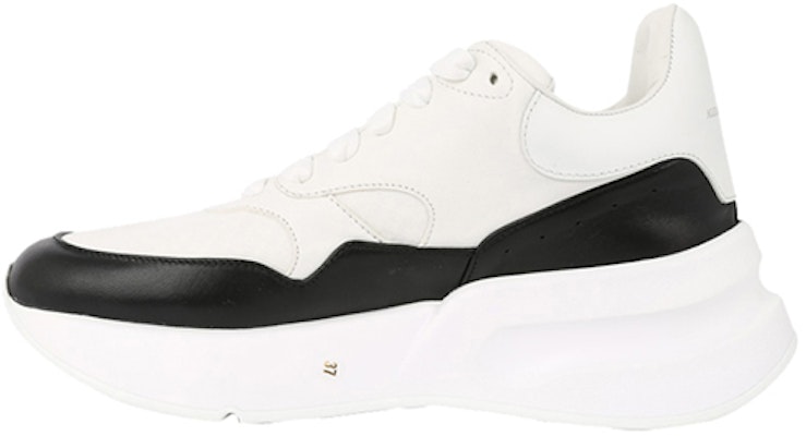 (Women) Alexander McQueen Oversized Runner in Nappa Calf Leather 'White Black' 533710WHT999034 Buy (Women) Alexander McQueen Oversized Runner in Nappa Calf Leather 'White Black' 533710WHT999034