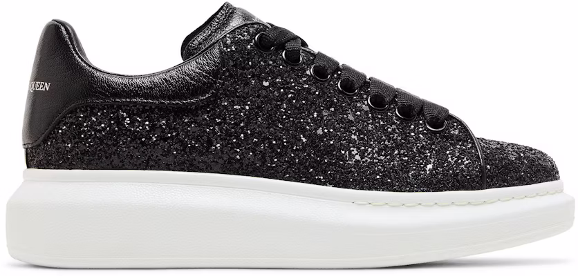 (W) Alexander McQueen Oversized Sneaker 'Hitam Putih Glitter' 553771-W4EY4-1000 Buy (W) Alexander McQueen Oversized Sneaker 'Hitam Putih Glitter' 553771-W4EY4-1000