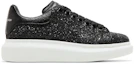 Buy (W) Alexander McQueen Oversized Sneaker 'Hitam Putih Glitter' 553771-W4EY4-1000