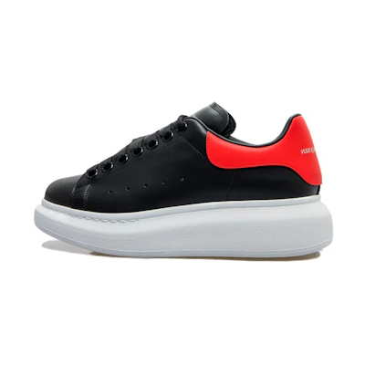 (W) Alexander McQueen Oversized Sneaker 'Black Dark Coral'