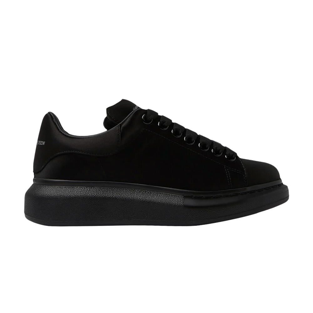 (Women) Alexander McQueen Oversized Sneaker 'Black Satin' 708073-W4AC0 ...