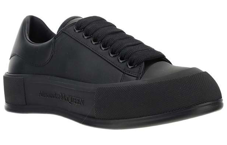(W) Alexander McQueen Oversized Sneaker 'Black Leather' 圖 3