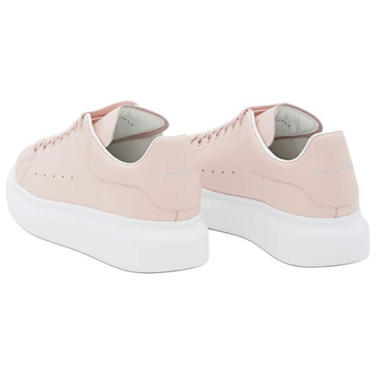 Purchase 亞歷山大·麥昆（Alexander McQueen）超大款皮革圓頭綁帶時尚板鞋 女款 粉色