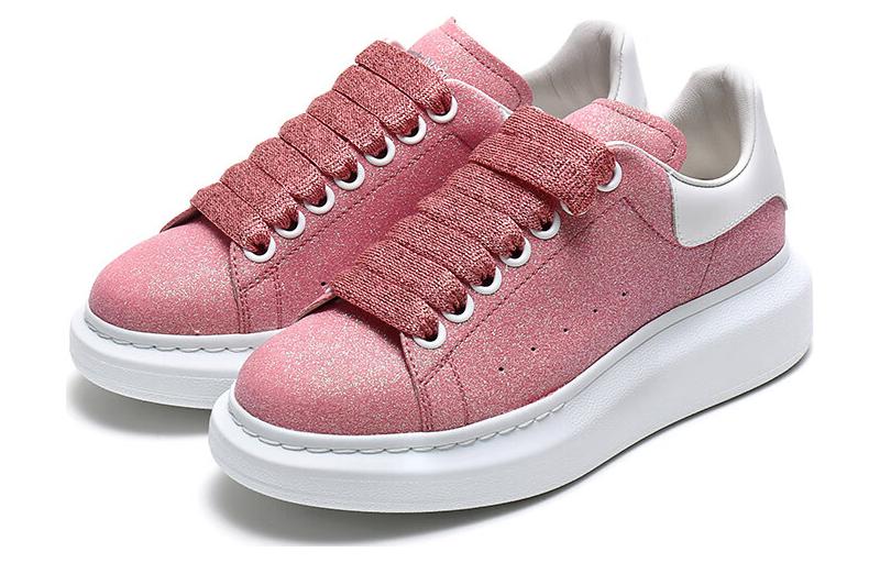 Lookbook (W) Alexander McQueen Oversized Sneaker 'Glitter Cerah - Magnolia' 558944-W4LV1-9243