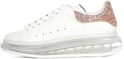 (Women) Alexander McQueen Oversized Sneaker 'Clear Sole - Pink Glitter' 621718WHZ419928 (Women) Alexander McQueen Oversized Sneaker 'Clear Sole - Pink Glitter' 621718WHZ419928