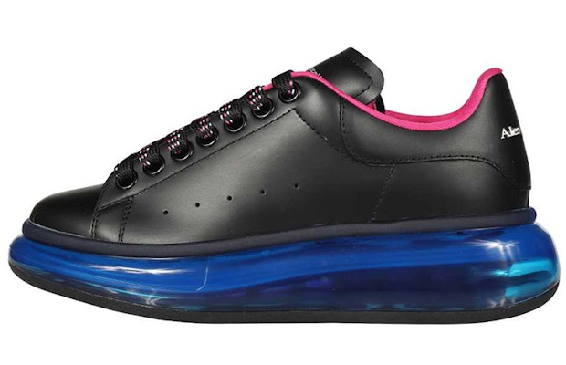 亞歷山大·麥昆 皮革時尚運動鞋 女款 黑色 Buy 亞歷山大·麥昆 皮革時尚運動鞋 女款 黑色