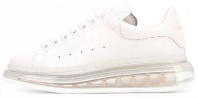 (Women) Alexander McQueen Oversized Sneaker 'Clear Sole - White' 611698WHX989000 (Women) Alexander McQueen Oversized Sneaker 'Clear Sole - White' 611698WHX989000