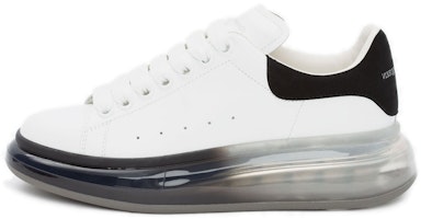 (Women) Alexander McQueen Oversized Sneaker 'Clear Sole - White Black' 611698WHX9V9061 (Women) Alexander McQueen Oversized Sneaker 'Clear Sole - White Black' 611698WHX9V9061