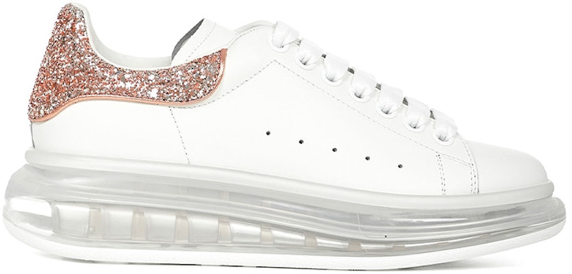 (W) Alexander McQueen Oversized Sneaker 'Clear Sole - Pink Glitter' 621718WHZ419928 Order (W) Alexander McQueen Oversized Sneaker 'Clear Sole - Pink Glitter' 621718WHZ419928