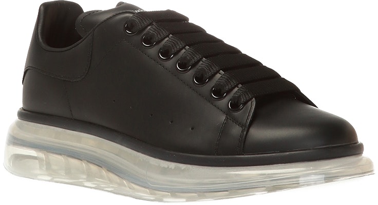 (W) Alexander McQueen 'Clear Sole - Hitam Putih' Sneaker Oversized 611698WHX981070 Order (W) Alexander McQueen 'Clear Sole - Hitam Putih' Sneaker Oversized 611698WHX981070