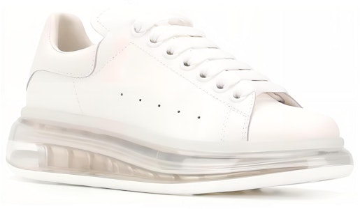(W) Alexander McQueen Oversized Sneaker 'Clear Sole - Putih' 611698WHX989000 Order (W) Alexander McQueen Oversized Sneaker 'Clear Sole - Putih' 611698WHX989000