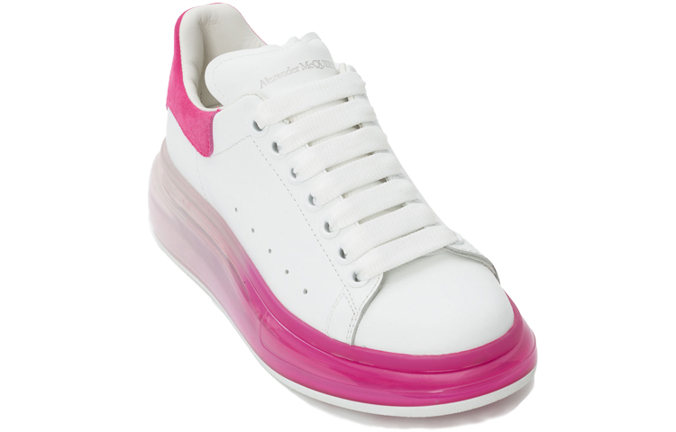 (W) Alexander McQueen Oversized Sneaker 'Clear Sole - White Pink' 圖 2