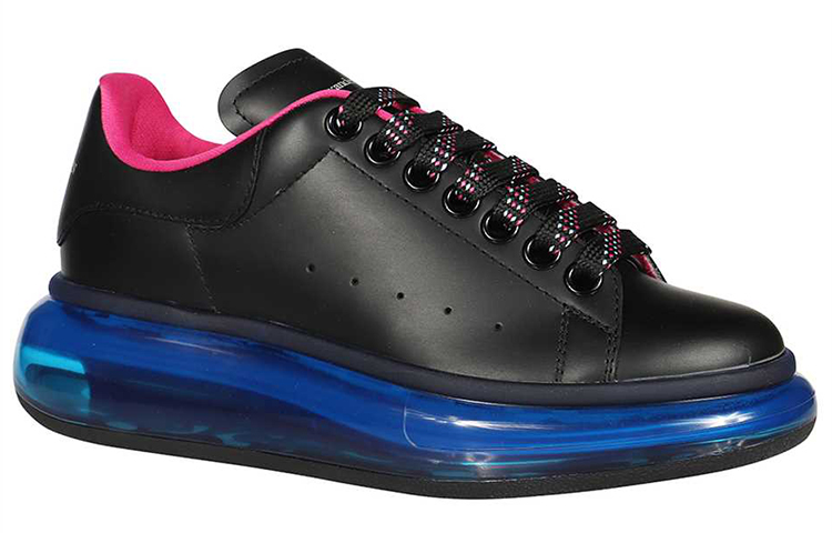 Lookbook 亞歷山大·麥昆 皮革時尚運動鞋 女款 黑色