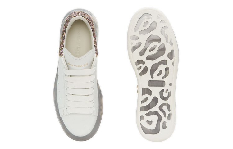 Shop （女款）Alexander McQueen 透明鞋底亮粉超大號運動鞋 621718-WHYB1-9534