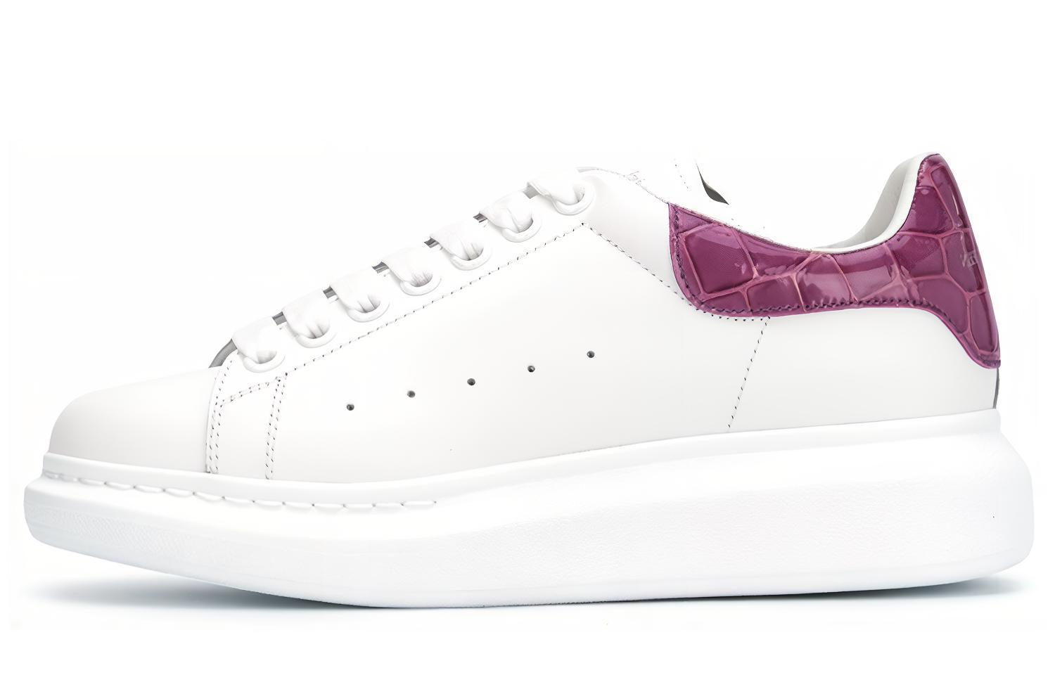 Buy (W) 亚历山大·麦昆 鳄鱼皮紫色厚底运动鞋 553770-WHXMY-9726