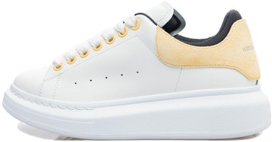 (Women) Alexander McQueen Oversized Sneaker 'Double Heel Tab - White Cream' 697103-WICYA-8808 (Women) Alexander McQueen Oversized Sneaker 'Double Heel Tab - White Cream' 697103-WICYA-8808