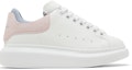 Buy (W) 알렉산더 맥퀸 오버사이즈 스니커즈 '더블 힐탭 - 화이트 파스텔 핑크' 697103WIBNT8874