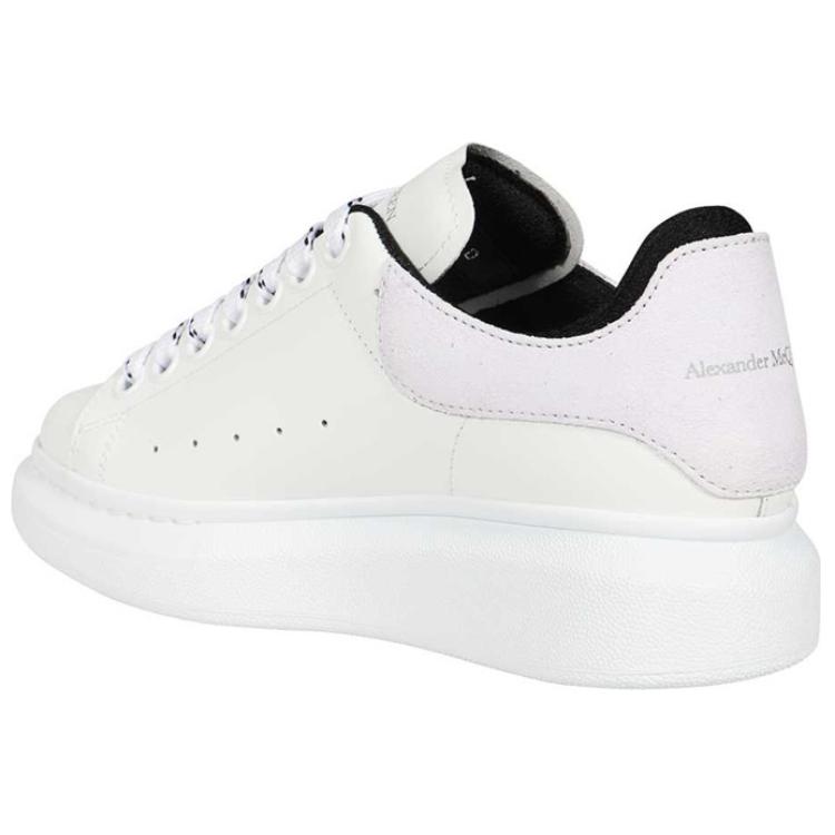 Shop 亞歷山大·麥昆 皮革 系帶 時尚板鞋 女款 白紫