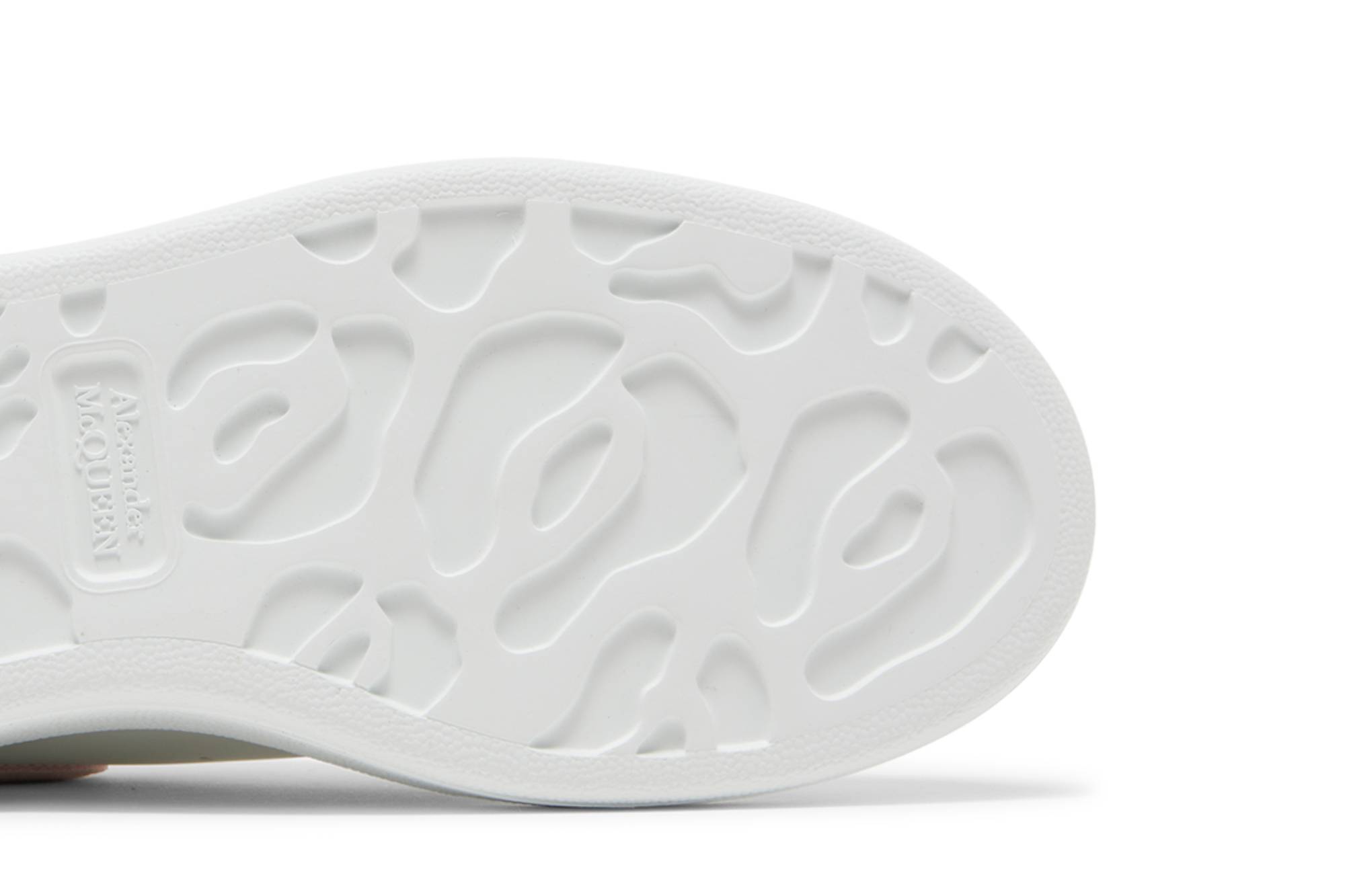 Purchase (W) 알렉산더 맥퀸 오버사이즈 스니커즈 '더블 힐탭 - 화이트 파스텔 핑크' 697103WIBNT8874