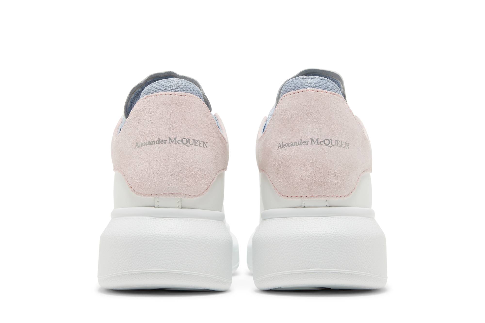 Details for (W) 알렉산더 맥퀸 오버사이즈 스니커즈 '더블 힐탭 - 화이트 파스텔 핑크' 697103WIBNT8874