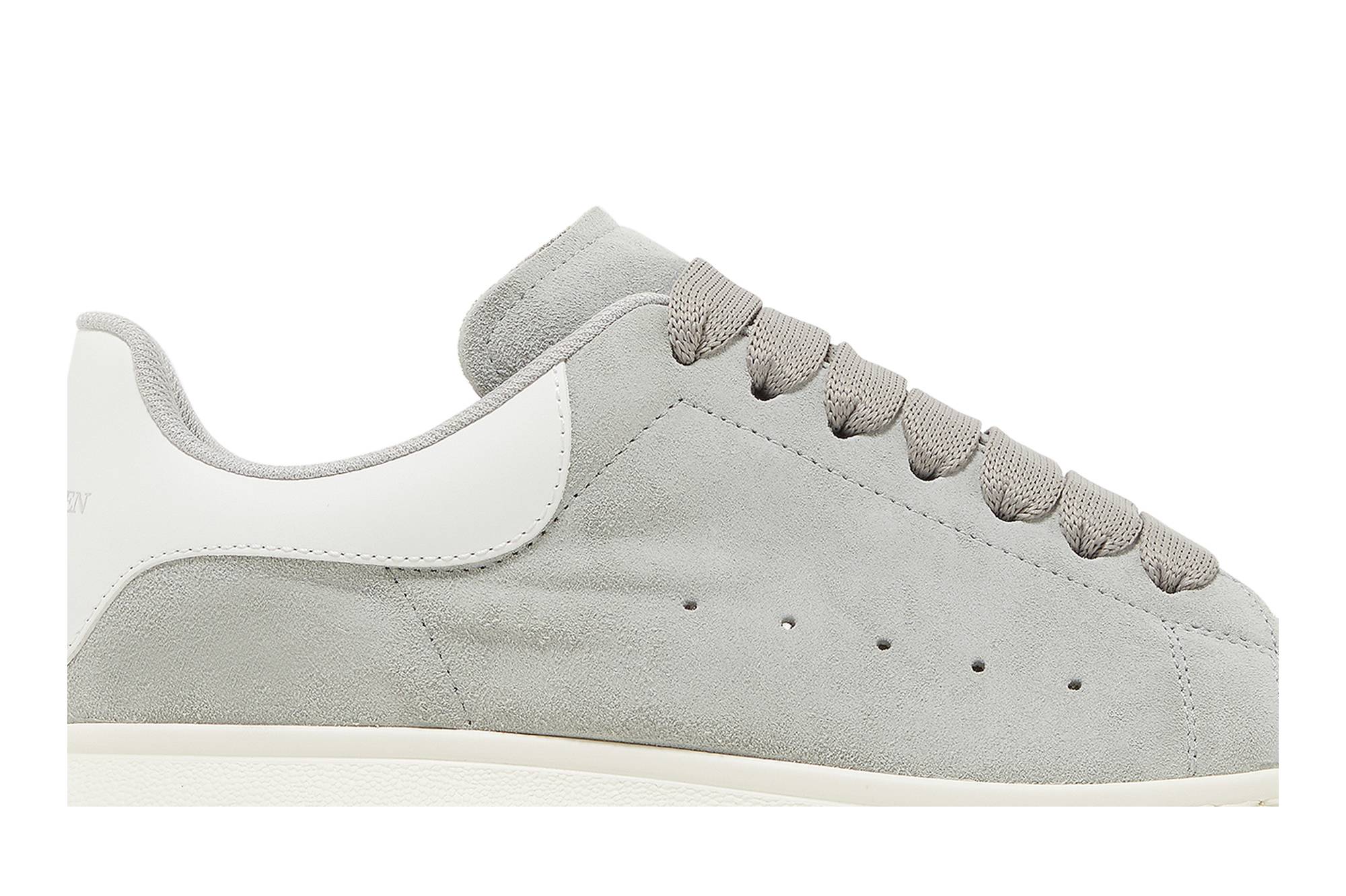 Order (W) Alexander McQueen Oversized Sneaker 'Dove Grey' Kasut Lebar Kelabu Muda 650792-WIA51-1389