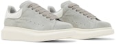 Cheap (W) Alexander McQueen Oversized Sneaker 'Dove Grey' Kasut Lebar Kelabu Muda 650792-WIA51-1389
