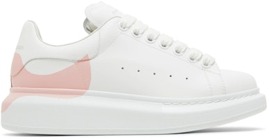 (Women) Alexander McQueen Oversized Sneaker 'Drop Heel Counter Print - White Rose' 650789-WHZ4U-9648 (Women) Alexander McQueen Oversized Sneaker 'Drop Heel Counter Print - White Rose' 650789-WHZ4U-9648